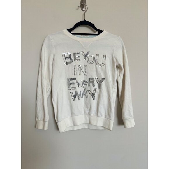 Ruum Other - Ruum White w/Silver Sequin Slogan - Large (12)